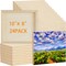 24 Pcs Wood Panels for Painting - 10" x 8" Unfinished Canvas Board, 0.79" Deep Cradled - Artist Wall Panels for Arts, Craft, and Pouring